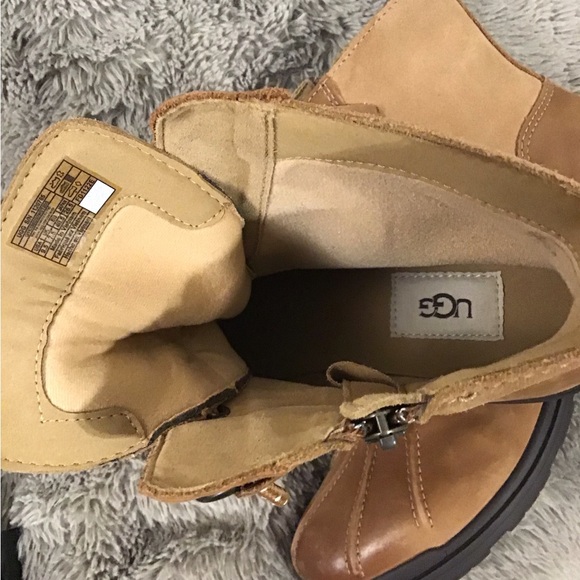 UGG Brown Lace-Up Boots - Picture 3 of 7